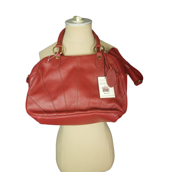 Rolfs Amelia Red Leather Shoulder bag Crossbody NWT - Picture 1 of 4